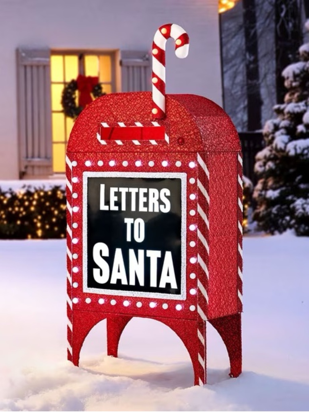 48" Pre-Lit Letters to Santa Mailbox